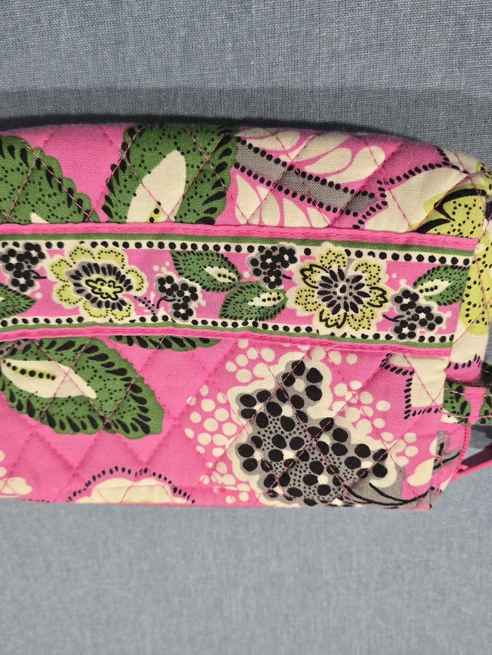 Pink Floral Vera Bradley Quilted Women’s Cosmetic Bag
